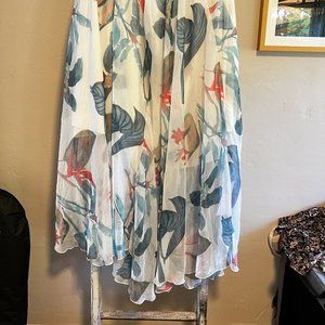 Floor length flowy skirt